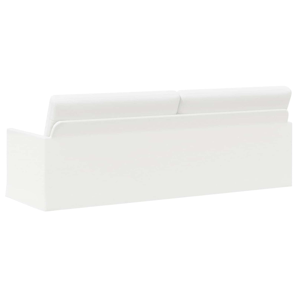 vidaXL 3 Seater Sofa White 220 x 81 x 82 cm Fabric