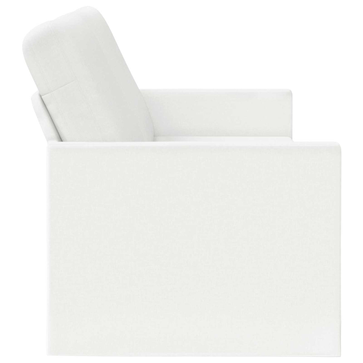 vidaXL 3 Seater Sofa White 220 x 81 x 82 cm Fabric