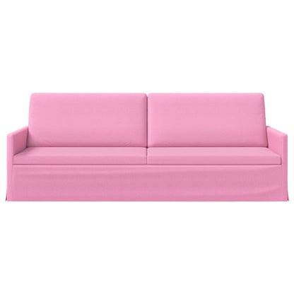 vidaXL 3 Seater Sofa Pink 220 x 81 x 82 cm Fabric