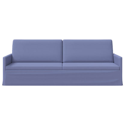 vidaXL 3 Seater Sofa Jeans Blue 220 x 81 x 82 cm Fabric