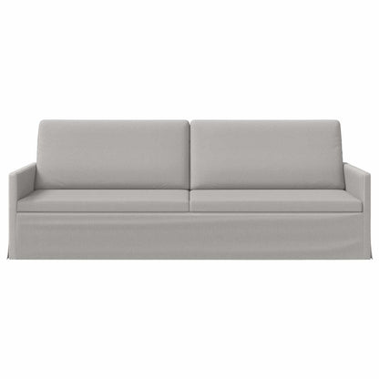 vidaXL 3 Seater Sofa Cloud Grey 220 x 81 x 82 cm Fabric