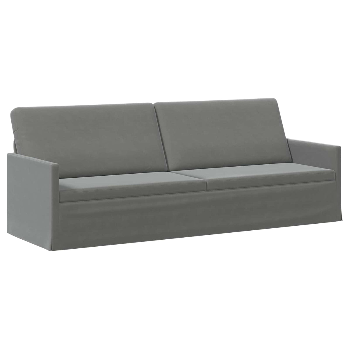 vidaXL 3 Seater Sofa Dark Grey 220 x 81 x 82 cm Velvet