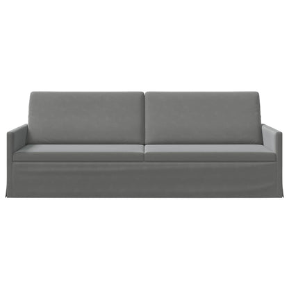 vidaXL 3 Seater Sofa Dark Grey 220 x 81 x 82 cm Velvet