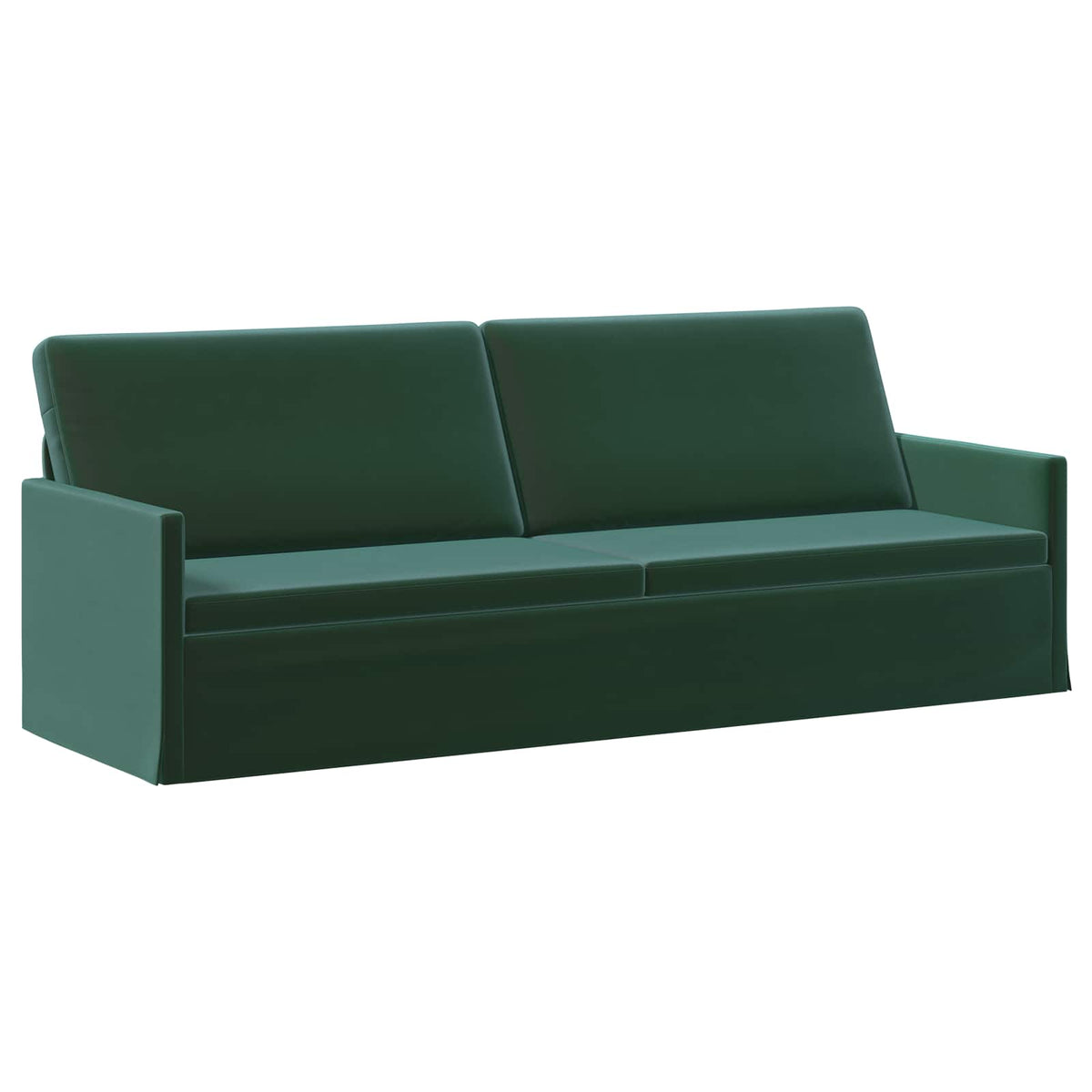 vidaXL 3 Seater Sofa Dark Green 220 x 81 x 82 cm Velvet