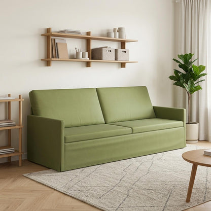 vidaXL 3 Seater Sofa Light Green 220 x 81 x 82 cm Velvet