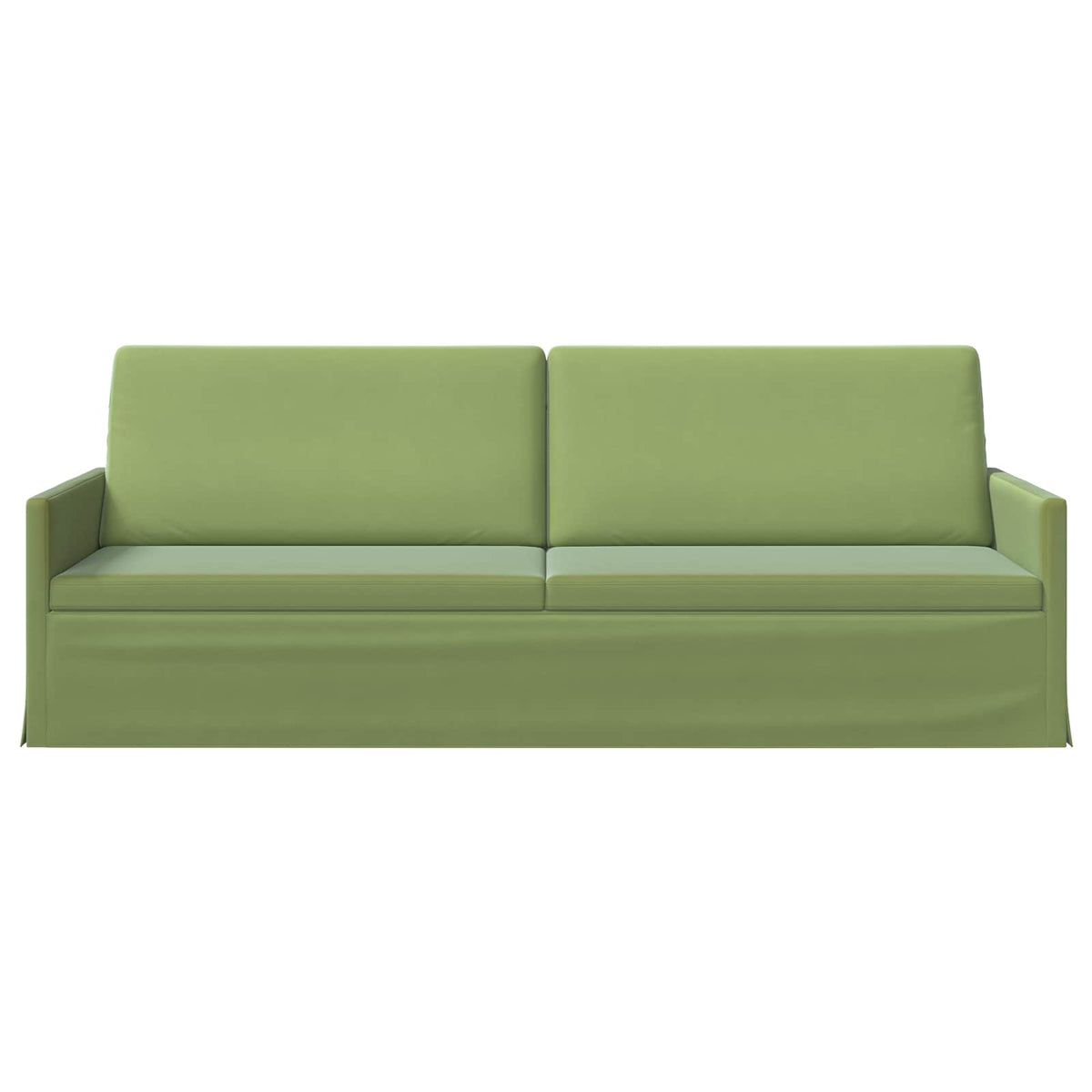 vidaXL 3 Seater Sofa Light Green 220 x 81 x 82 cm Velvet