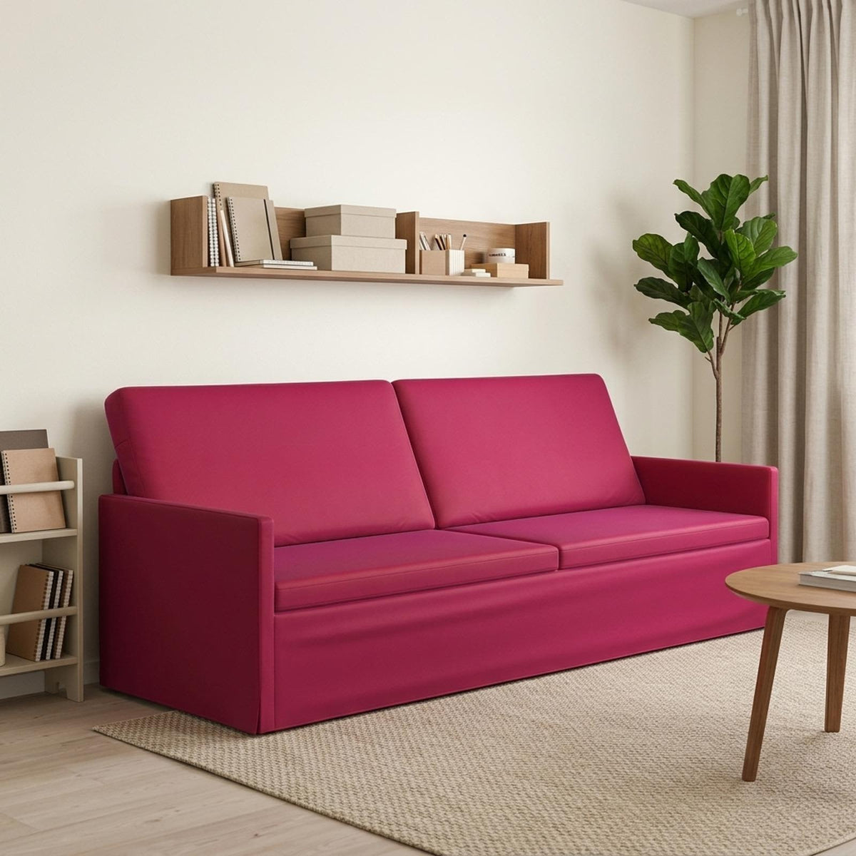 vidaXL 3 Seater Sofa Wine Red 220 x 81 x 82 cm Velvet