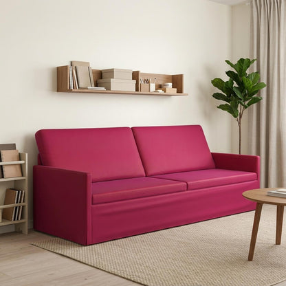 vidaXL 3 Seater Sofa Wine Red 220 x 81 x 82 cm Velvet
