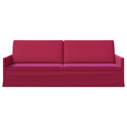 vidaXL 3 Seater Sofa Wine Red 220 x 81 x 82 cm Velvet
