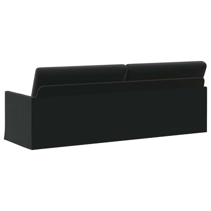 vidaXL 3 Seater Sofa Black 220 x 81 x 82 cm Velvet