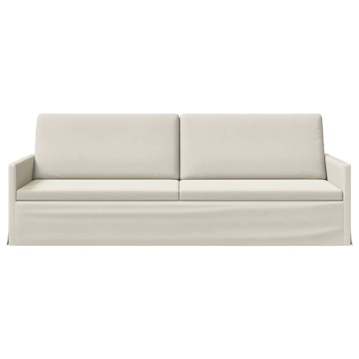 vidaXL 3 Seater Sofa Cream 220 x 81 x 82 cm Velvet