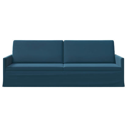 vidaXL 3 Seater Sofa Blue 220 x 81 x 82 cm Velvet
