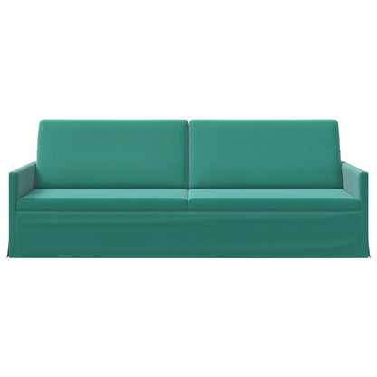 vidaXL 3 Seater Sofa Turquoise 220 x 81 x 82 cm Velvet