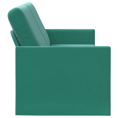vidaXL 3 Seater Sofa Turquoise 220 x 81 x 82 cm Velvet