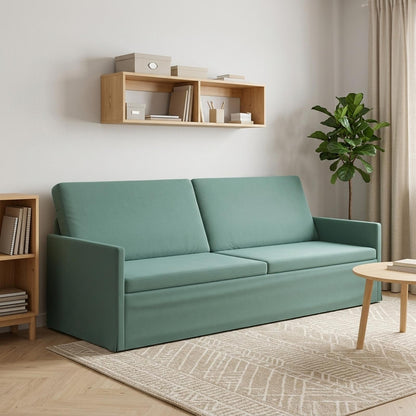 vidaXL 3 Seater Sofa Sea Green 220 x 81 x 82 cm Velvet