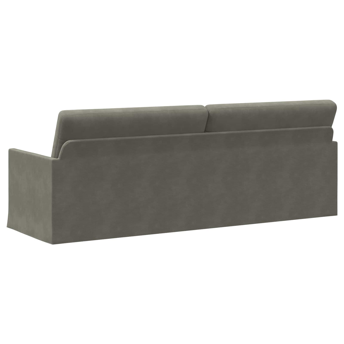 vidaXL 3 Seater Sofa Light Grey 220 x 81 x 82 cm Corduroy Fabric