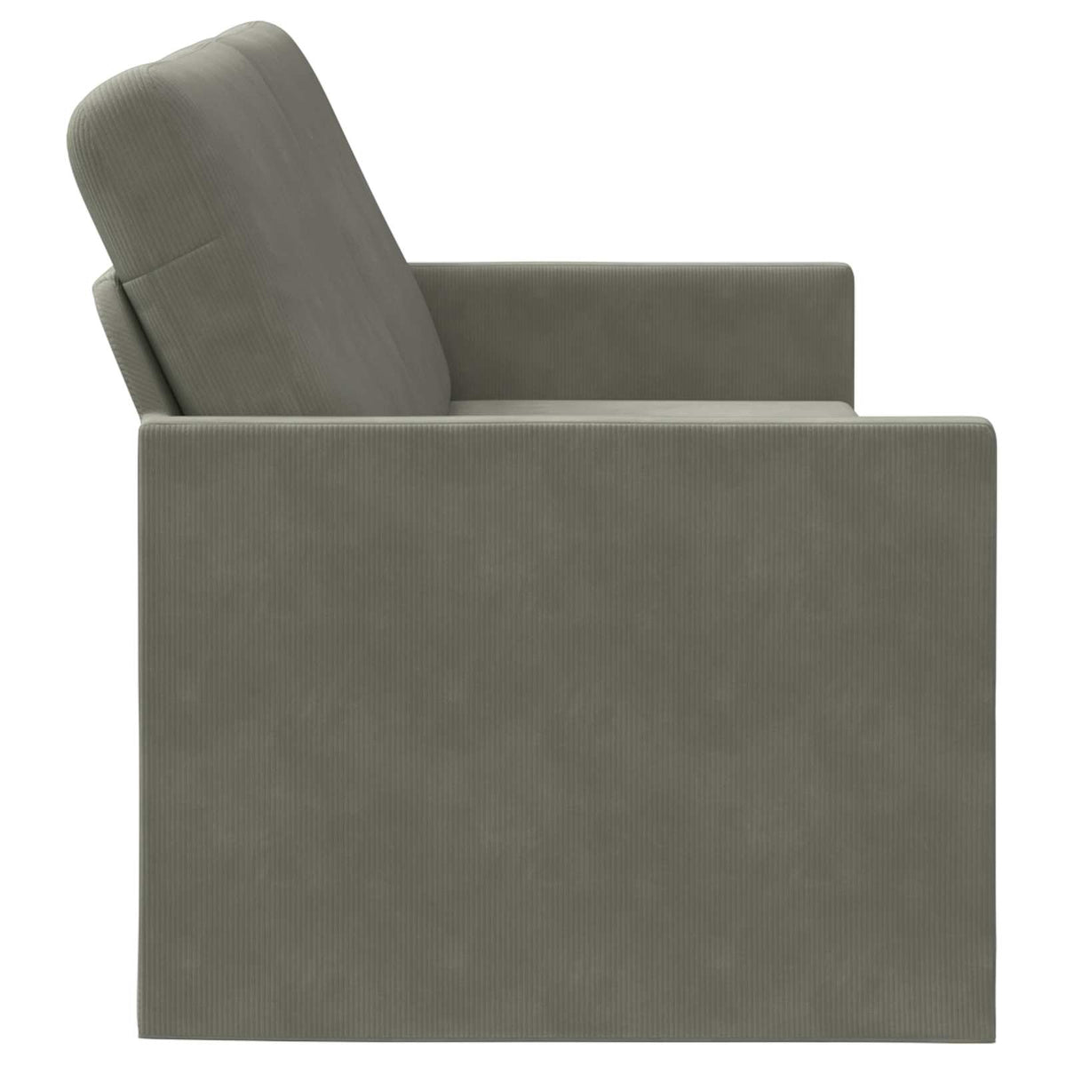 vidaXL 3 Seater Sofa Light Grey 220 x 81 x 82 cm Corduroy Fabric