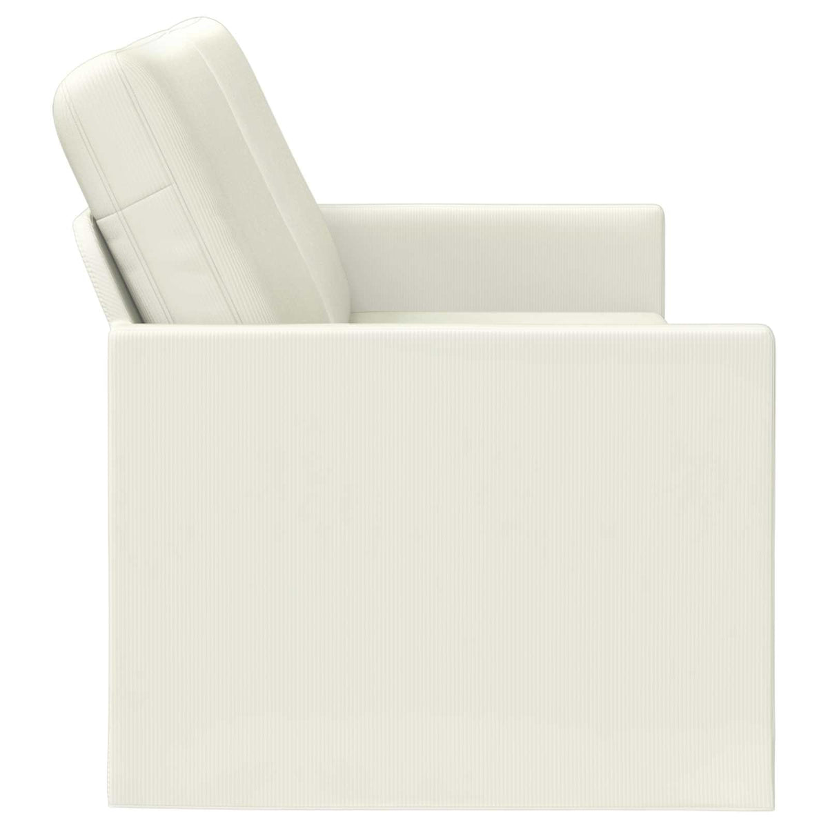 vidaXL 3 Seater Sofa Cream 220 x 81 x 82 cm Corduroy Fabric