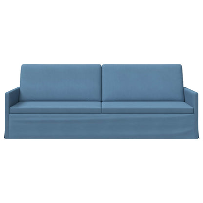 vidaXL 3 Seater Sofa Blue 220 x 81 x 82 cm Corduroy Fabric