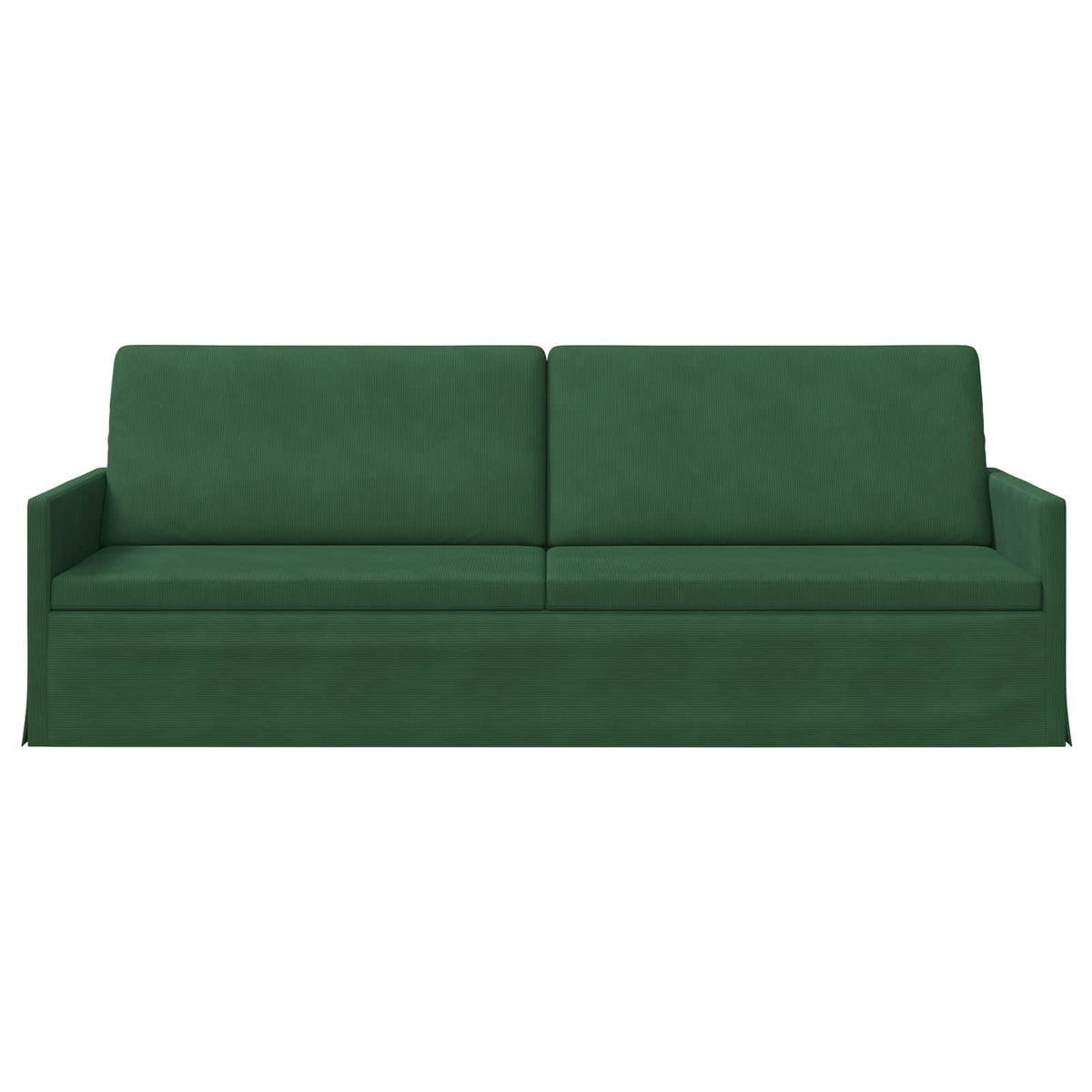 vidaXL 3 Seater Sofa Jungle Green 220 x 81 x 82 cm Corduroy Fabric