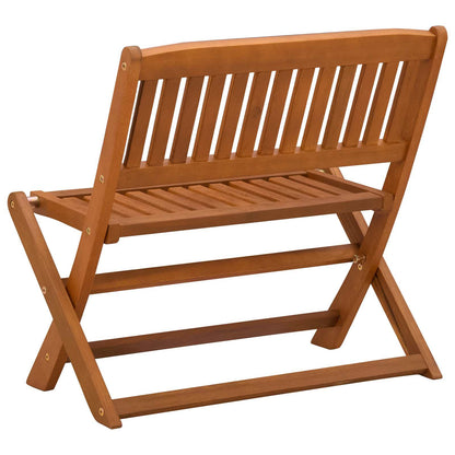 vidaXL Children Bench Brown 61 x 38 x 57 cm Solid Eucalyptus Wood