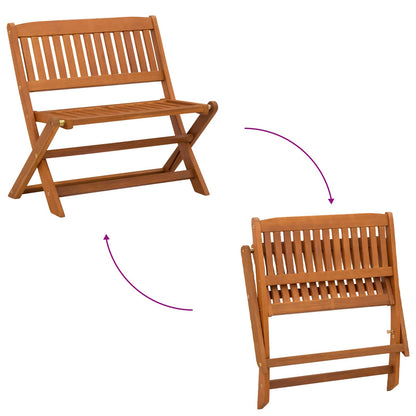 vidaXL Children Bench Brown 61 x 38 x 57 cm Solid Eucalyptus Wood