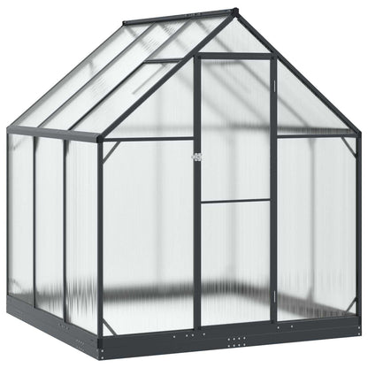 vidaXL Garden Greenhouse with Door Anthracite 183.5 x 183.5 x 207 cm