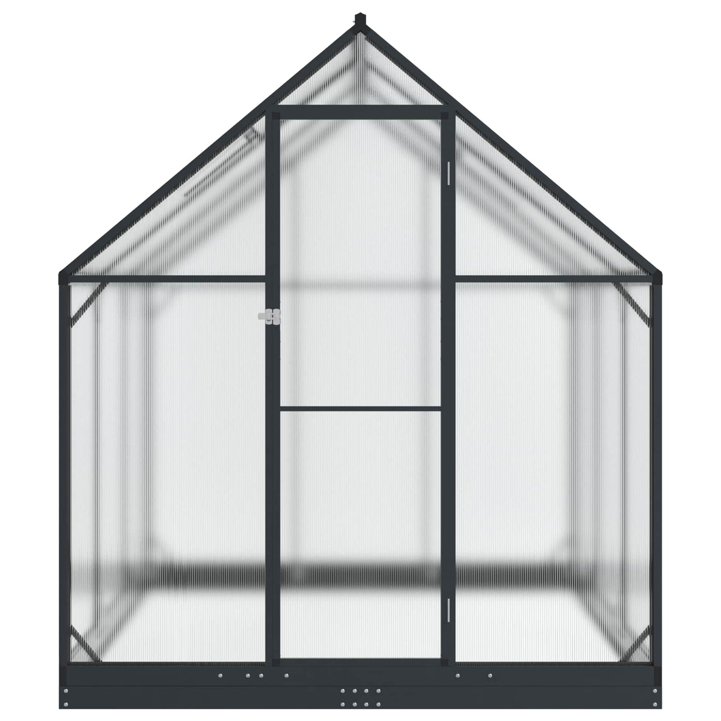 vidaXL Garden Greenhouse with Door Anthracite 183.5 x 183.5 x 207 cm