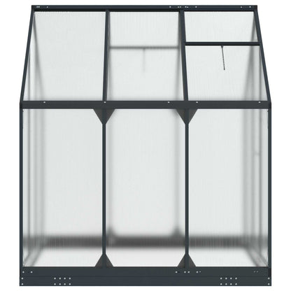 vidaXL Garden Greenhouse with Door Anthracite 183.5 x 183.5 x 207 cm
