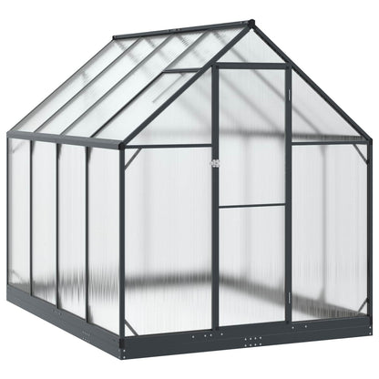 vidaXL Garden Greenhouse with Door Anthracite 183.5 x 243.5 x 207 cm