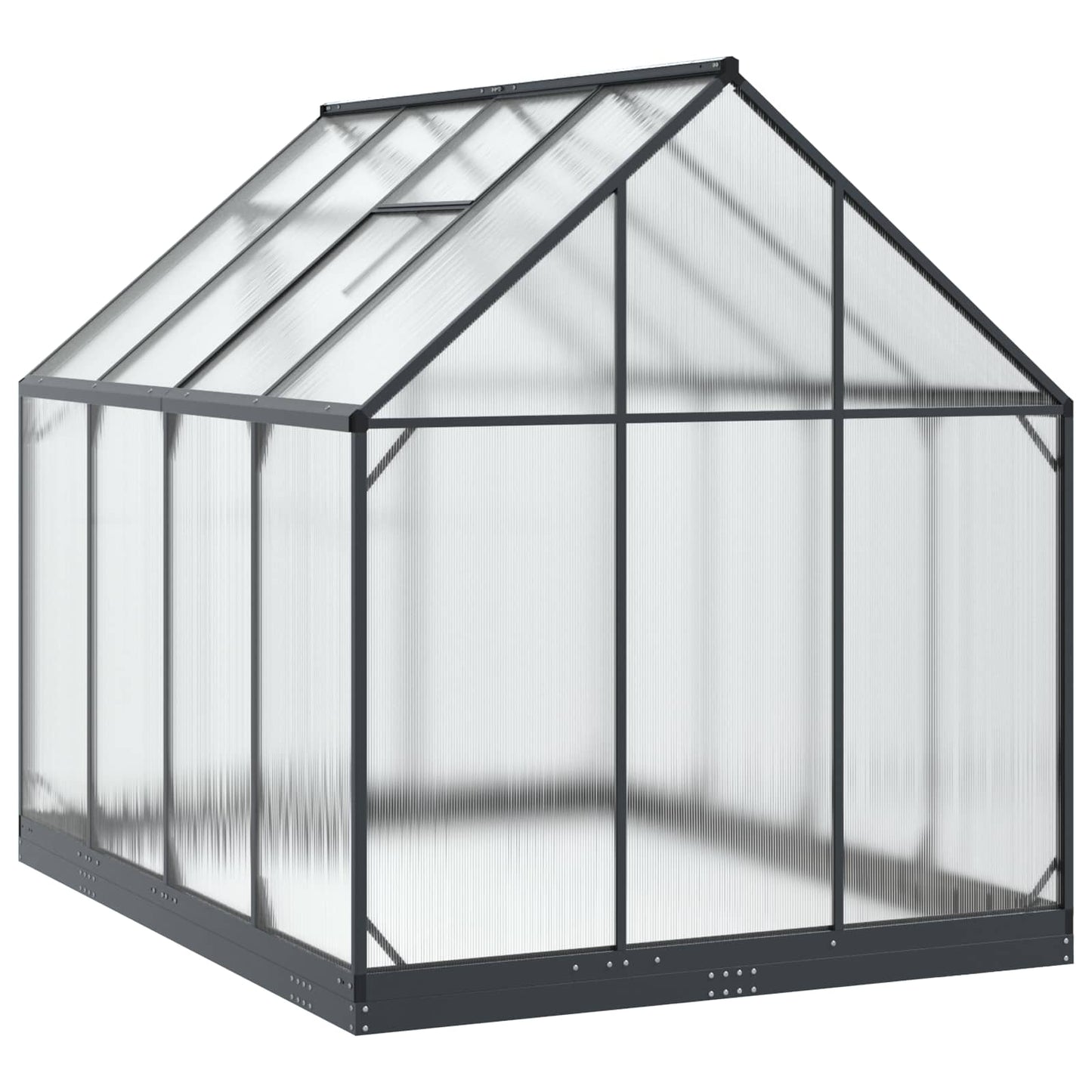 vidaXL Garden Greenhouse with Door Anthracite 183.5 x 243.5 x 207 cm