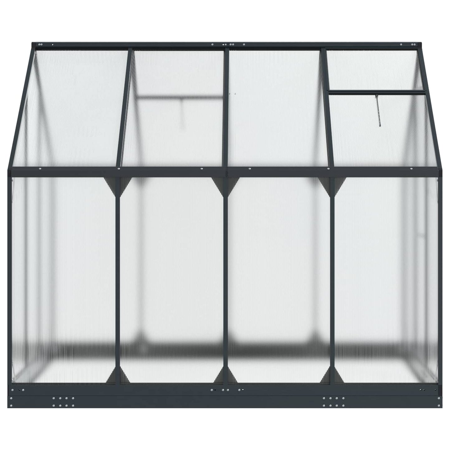 vidaXL Garden Greenhouse with Door Anthracite 183.5 x 243.5 x 207 cm