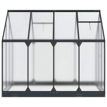 vidaXL Garden Greenhouse with Door Anthracite 183.5 x 243.5 x 207 cm