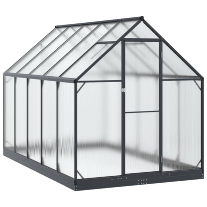 vidaXL Garden Greenhouse with Door Anthracite 183.5 x 303.5 x 207 cm