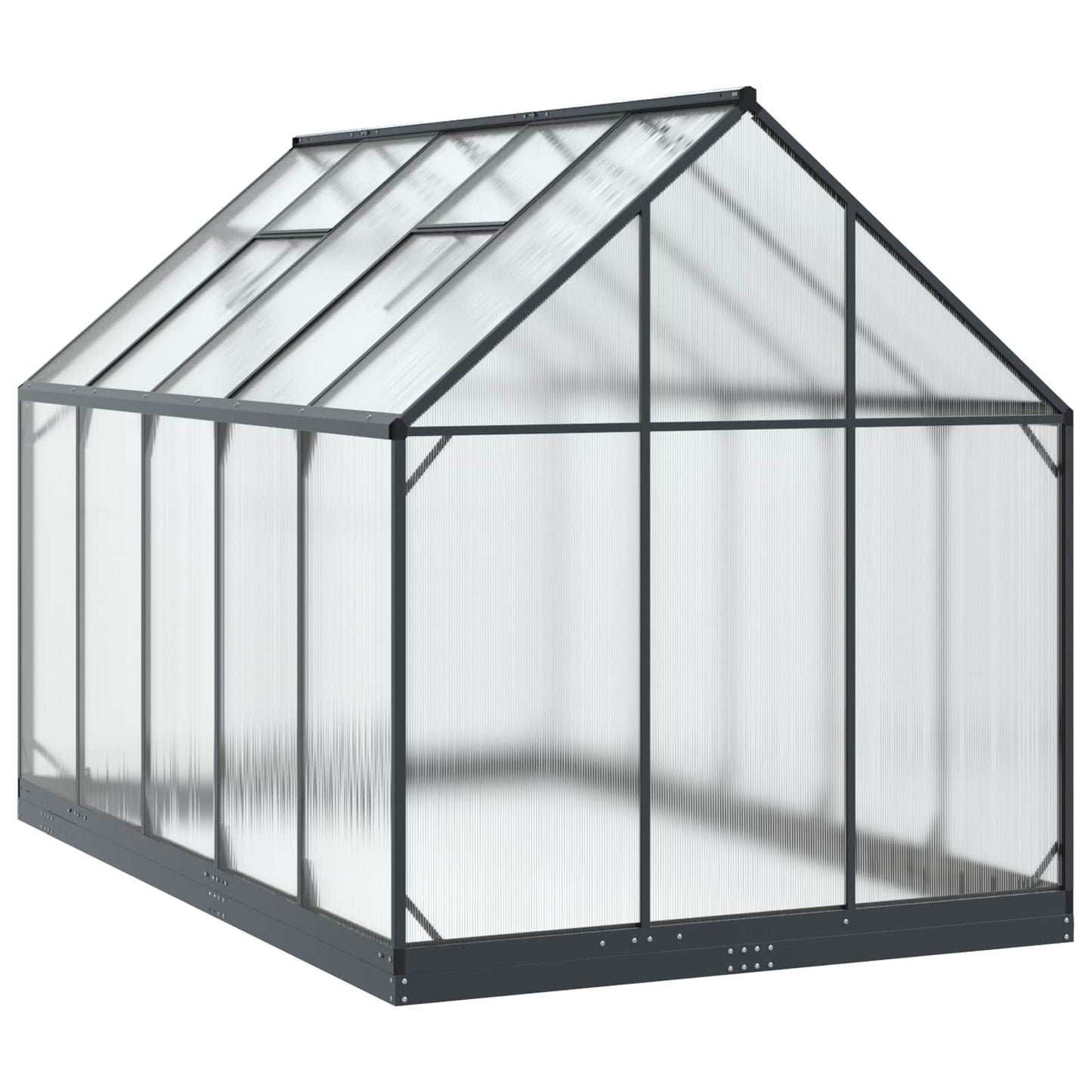 vidaXL Garden Greenhouse with Door Anthracite 183.5 x 303.5 x 207 cm