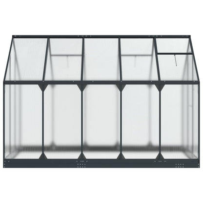 vidaXL Garden Greenhouse with Door Anthracite 183.5 x 303.5 x 207 cm