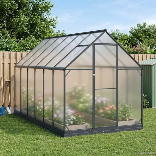 vidaXL Garden Greenhouse 183.5 x 363.5 x 207 cm