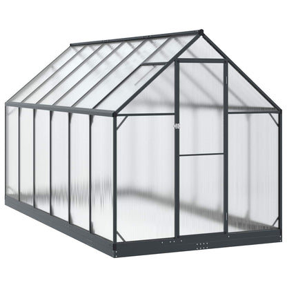 vidaXL Garden Greenhouse with Door Anthracite 183.5 x 363.5 x 207 cm