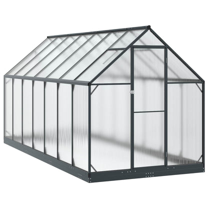vidaXL Garden Greenhouse with Door Anthracite 183.5 x 423.5 x 207 cm