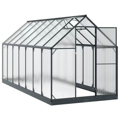 vidaXL Garden Greenhouse with Door Anthracite 183.5 x 423.5 x 207 cm