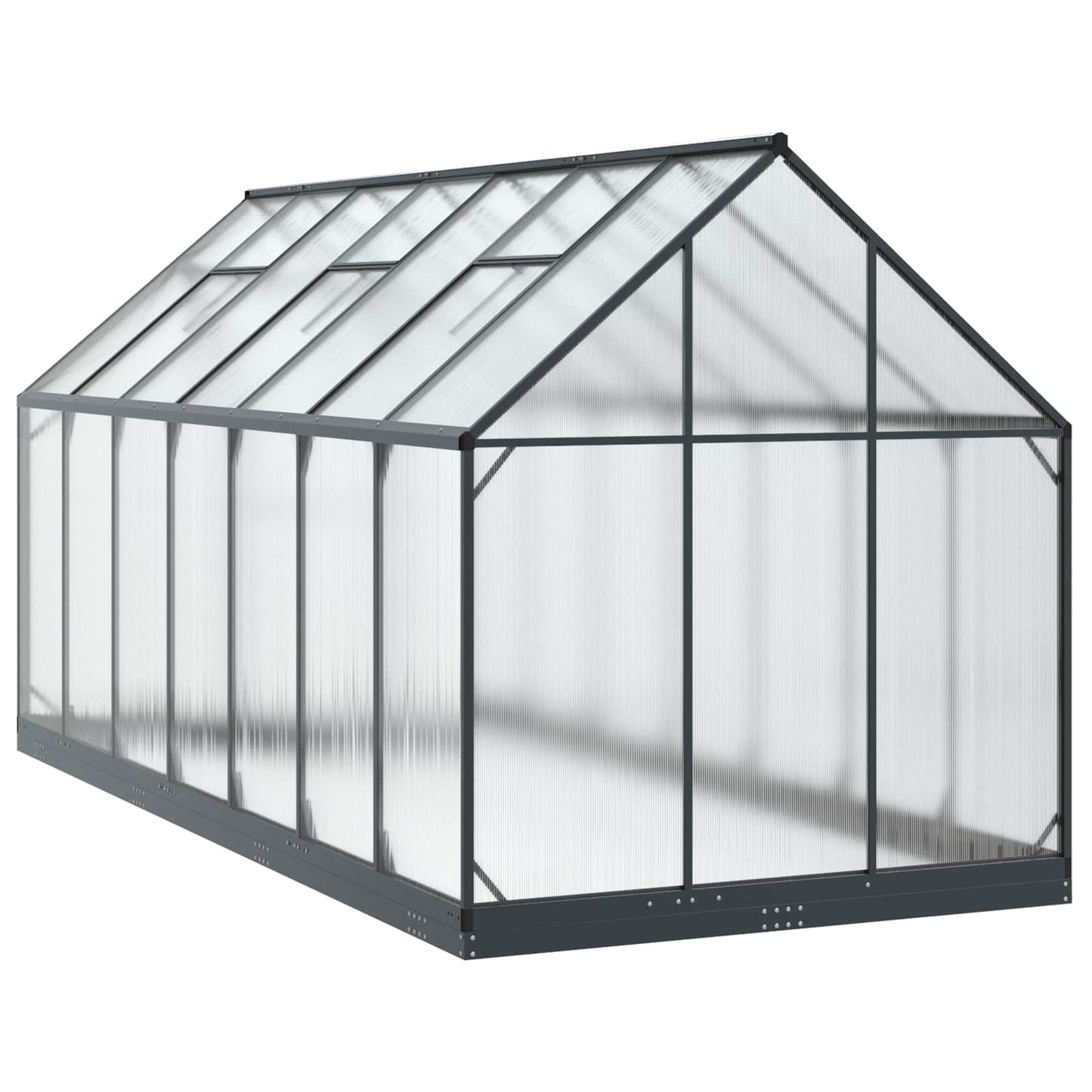 vidaXL Garden Greenhouse with Door Anthracite 183.5 x 423.5 x 207 cm