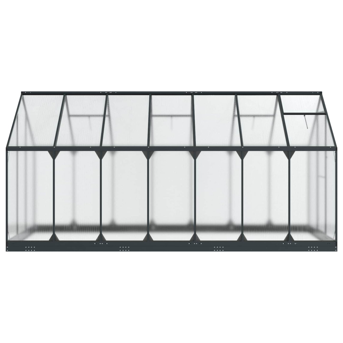 vidaXL Garden Greenhouse with Door Anthracite 183.5 x 423.5 x 207 cm