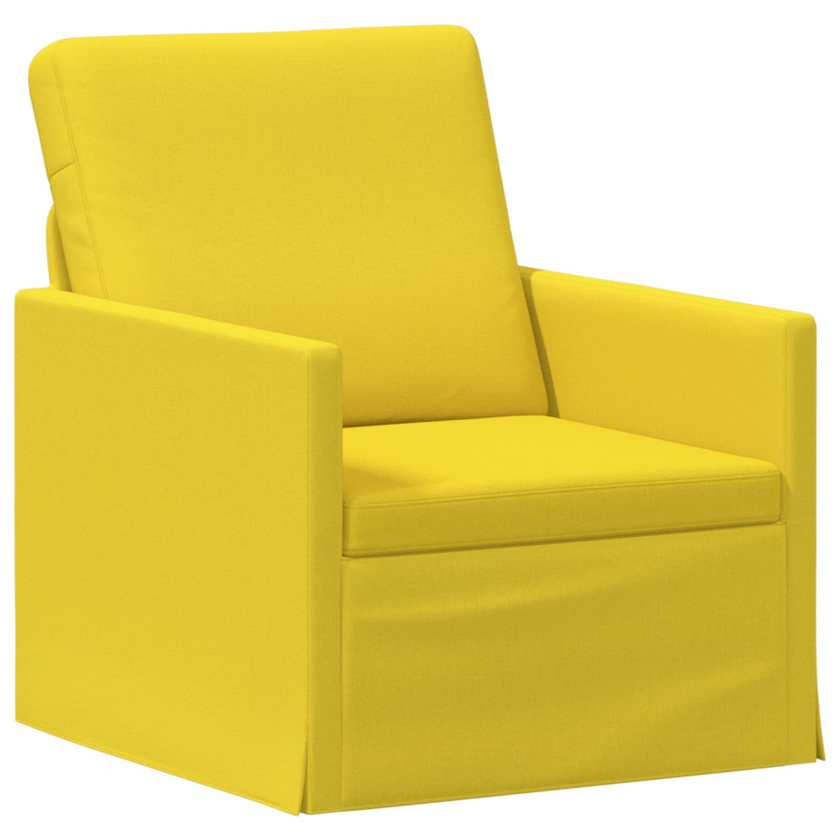 vidaXL Sofa Set 2 pcs Light Yellow Fabric