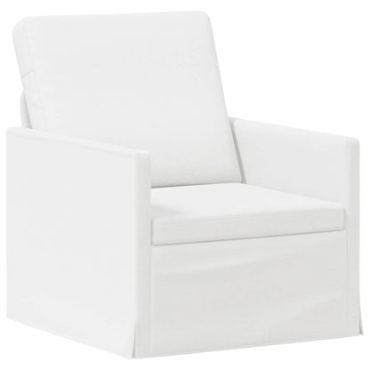 vidaXL Sofa Set 2 pcs White Fabric