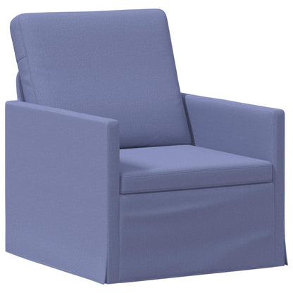 vidaXL Sofa Set 2 pcs Jeans Blue Fabric