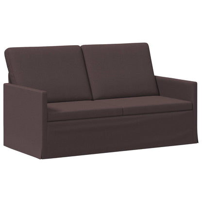 vidaXL Sofa Set 2 pcs Dark Brown Fabric