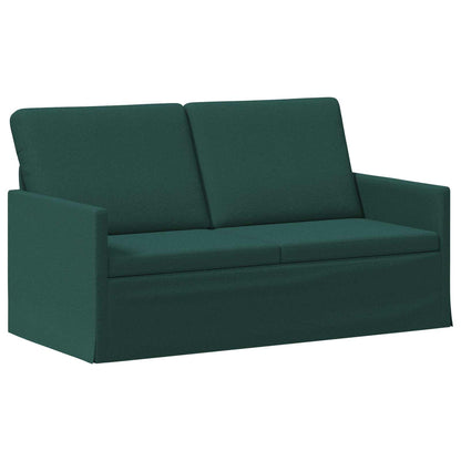 vidaXL Sofa Set 2 pcs Dark Green Fabric