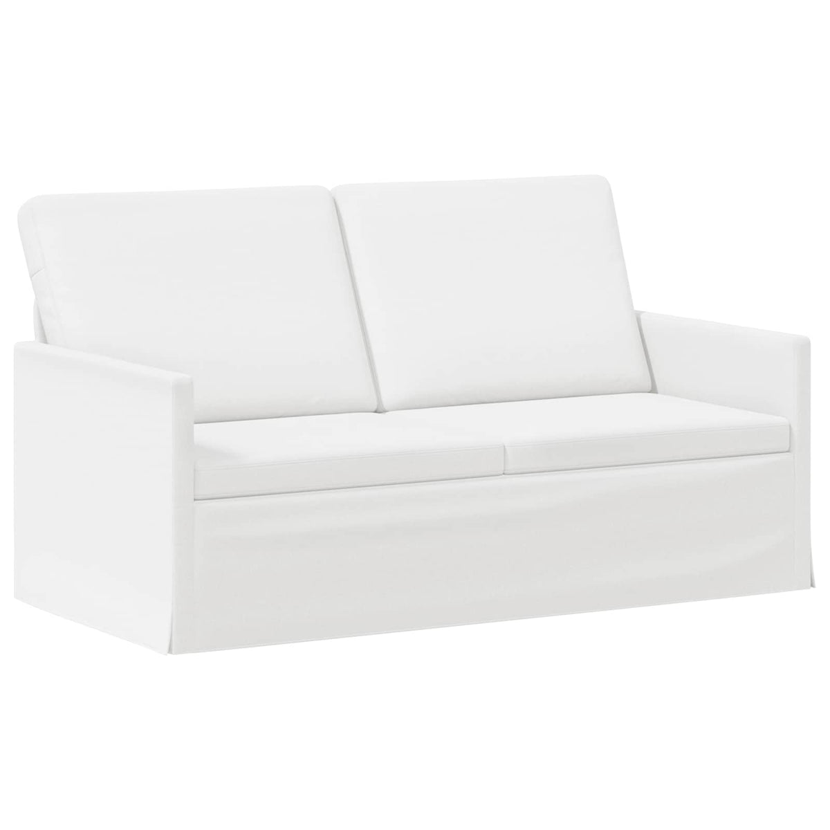 vidaXL Sofa Set 2 pcs White Fabric
