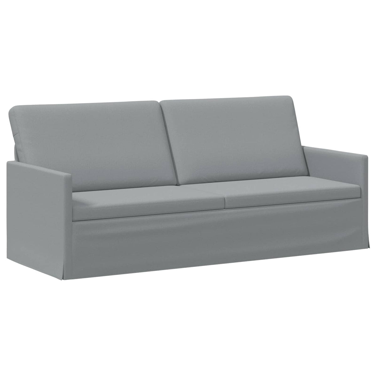 vidaXL Sofa Set 2 pcs Light Grey Fabric