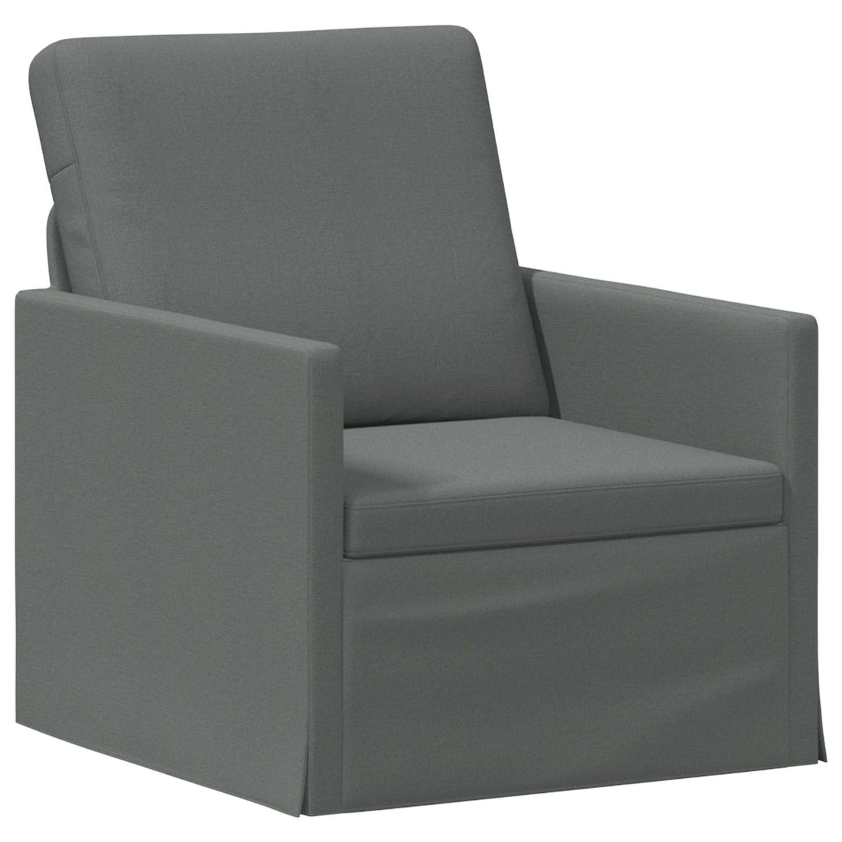 vidaXL Sofa Set 2 pcs Dark Grey Fabric